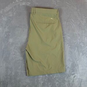 Tommy Bahama Island Zone Golf Shorts Mens Size 38 Tan Performance Ripstop